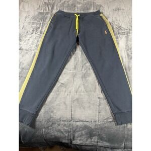 Polo Ralph Lauren‎ Men's M Double Knit Jogger Navy Olive Orange Pony Style Class